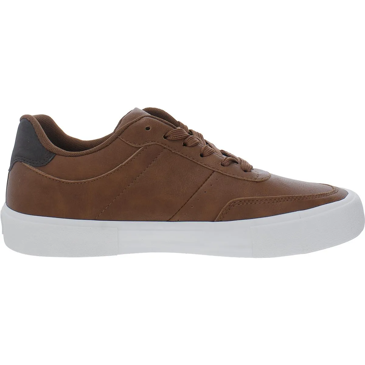 Mens Faux Leather Lifestyle Skate Shoes