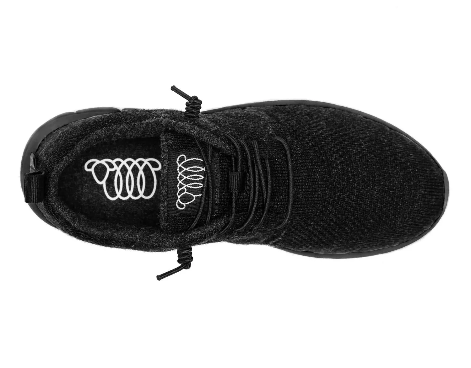 Men's Fraser Ii Sneaker In Pitch Black Merino Wool