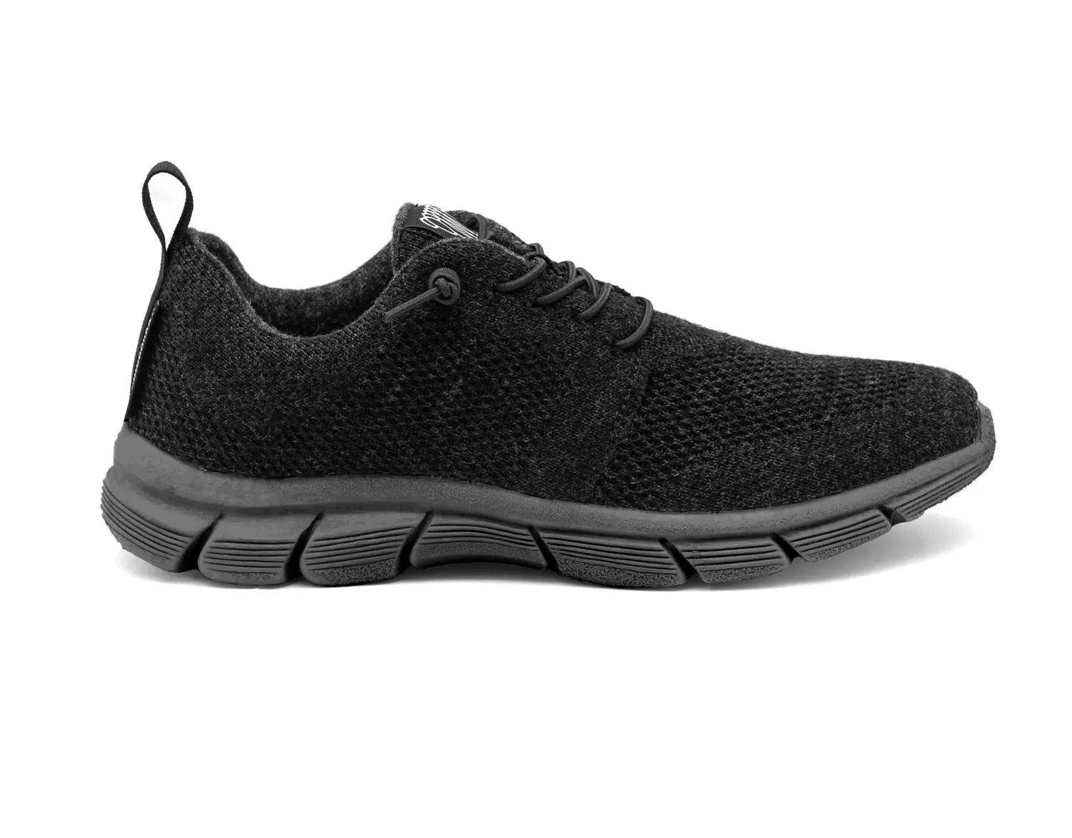 Men's Fraser Ii Sneaker In Pitch Black Merino Wool