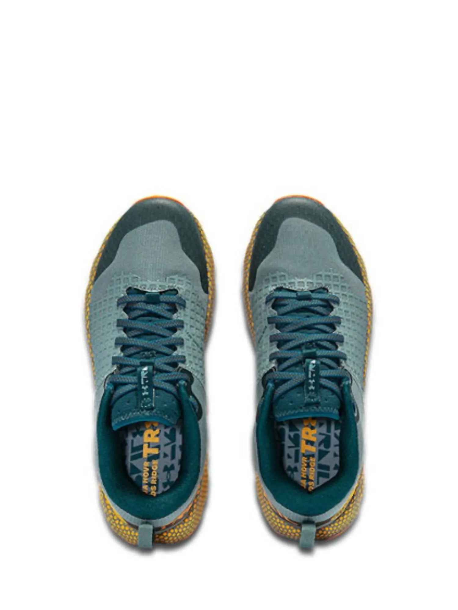 Men's Hovr Ridge Trail Running Shoes -Medium Width In Green, Yellow