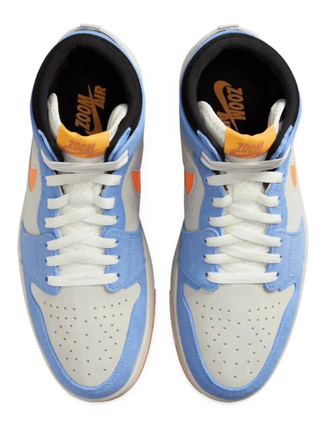 Men's Jordan 1 High Zoom Air Comfort 2 Sneaker In Royal Pulse Alpha Orange