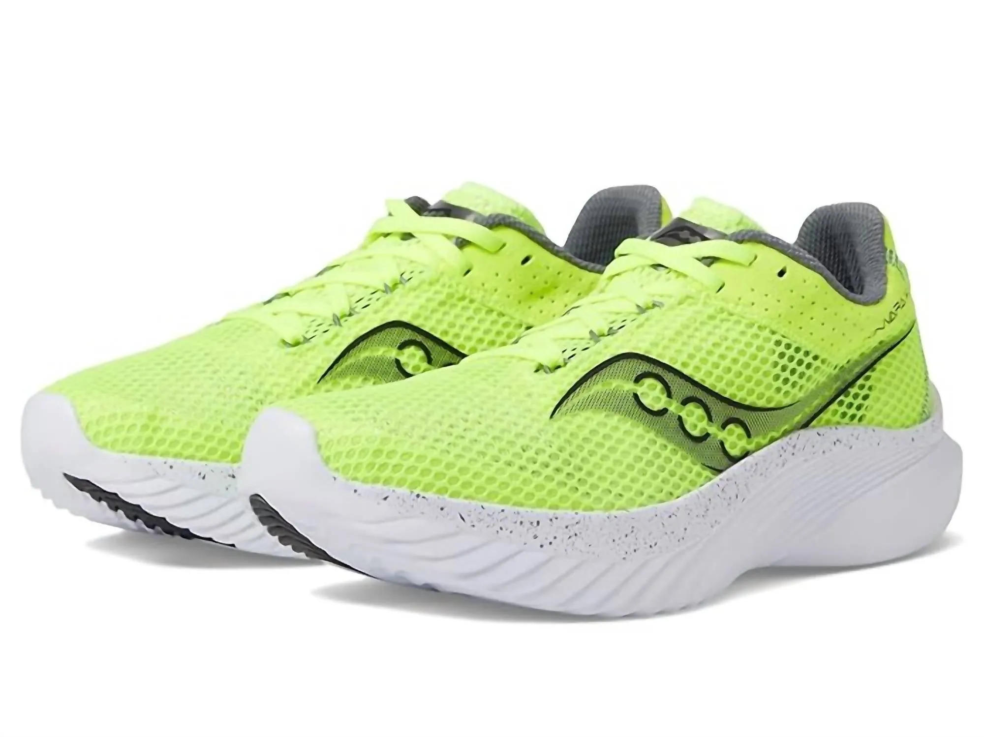 Men's Kinvara 14 Running Sneakers In Citron/black