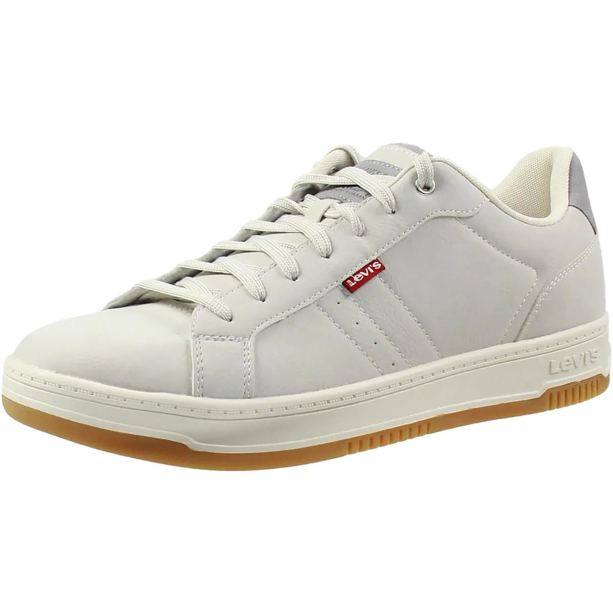 Mens Lace-Up Faux Leather Casual And Fashion Sneakers