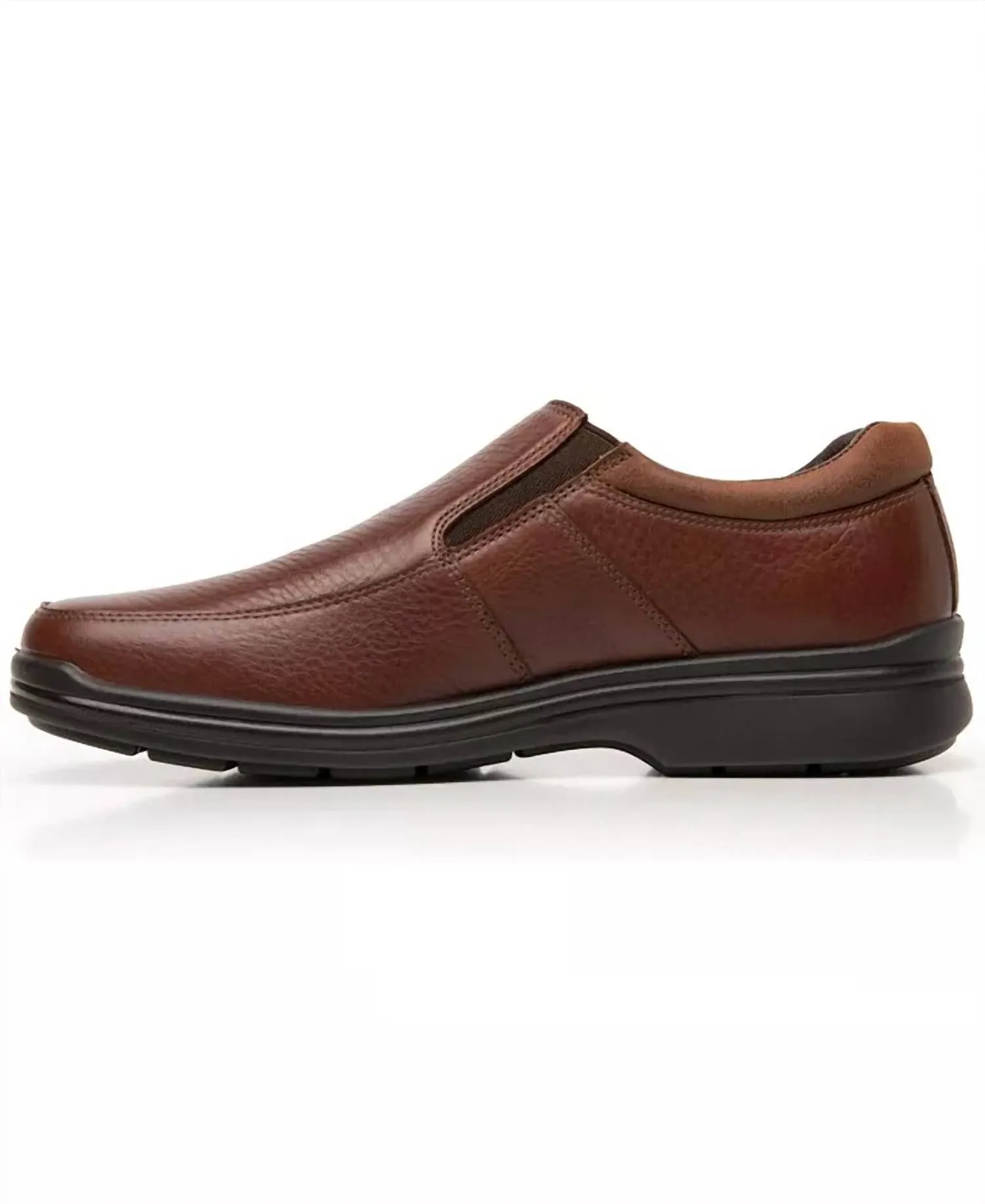Men's Leather Slip-On Shoe In Tan
