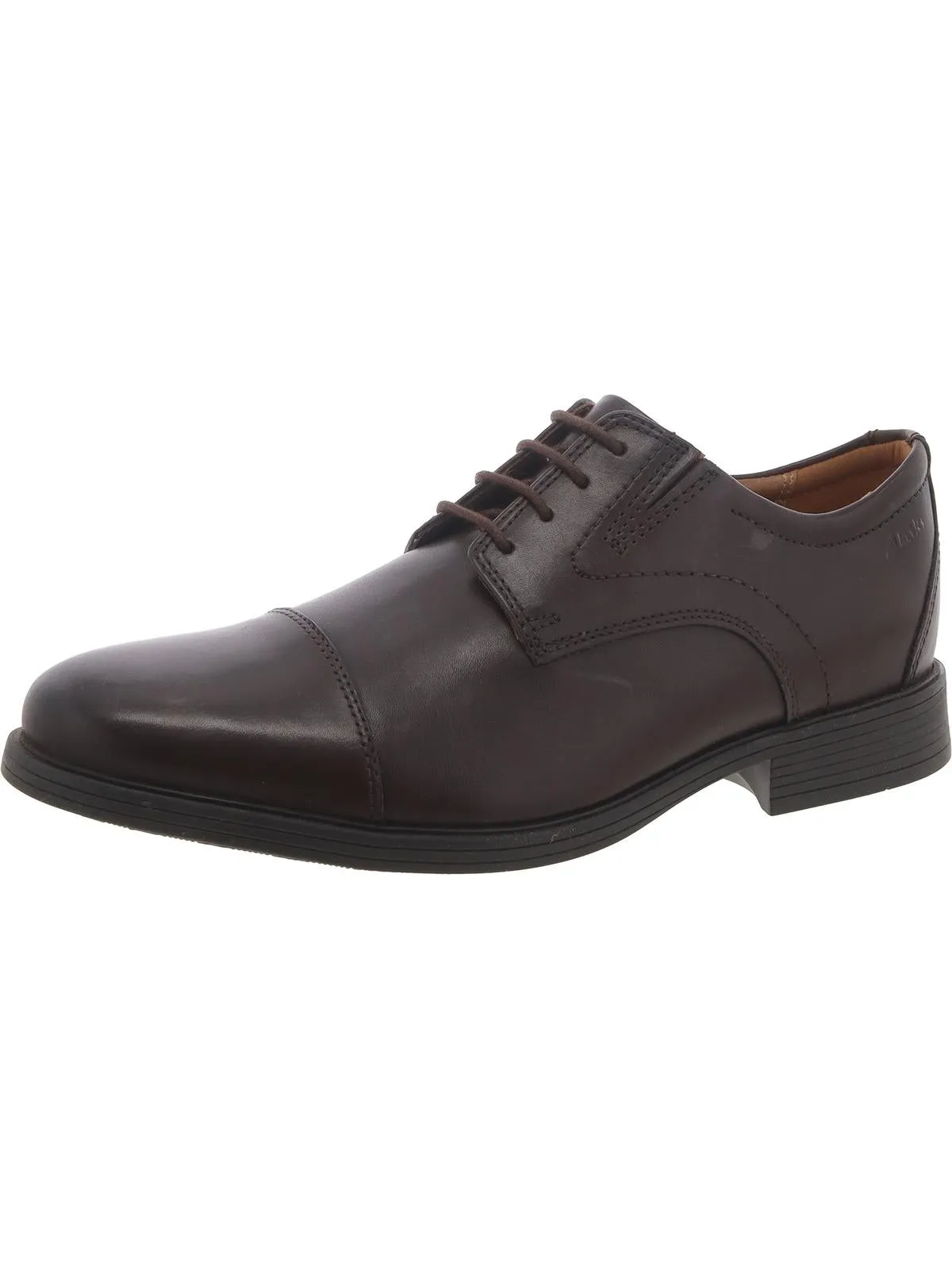 Mens Leather Toe-Cap Oxfords