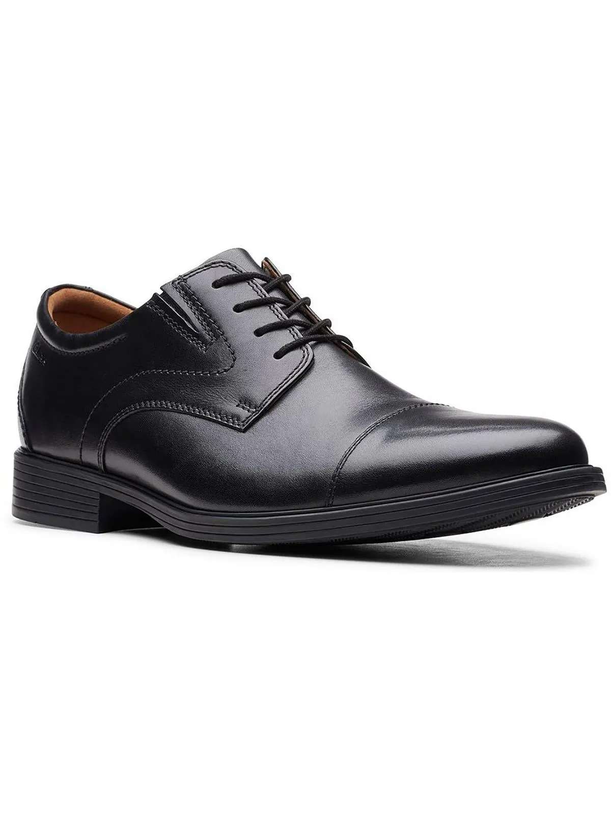 Mens Leather Toe-Cap Oxfords