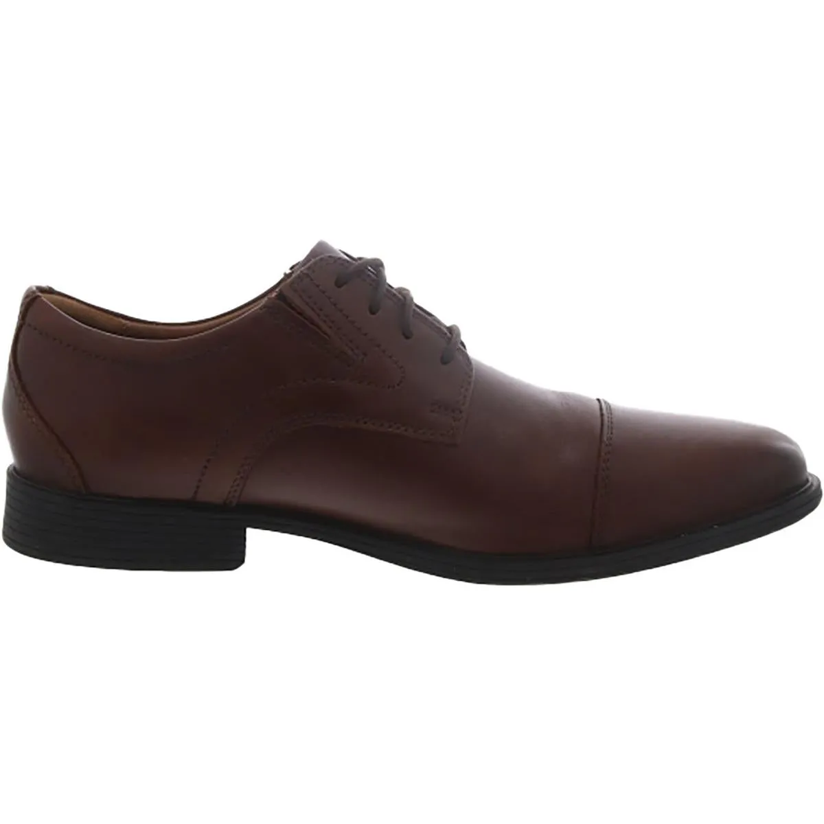 Mens Leather Toe-Cap Oxfords