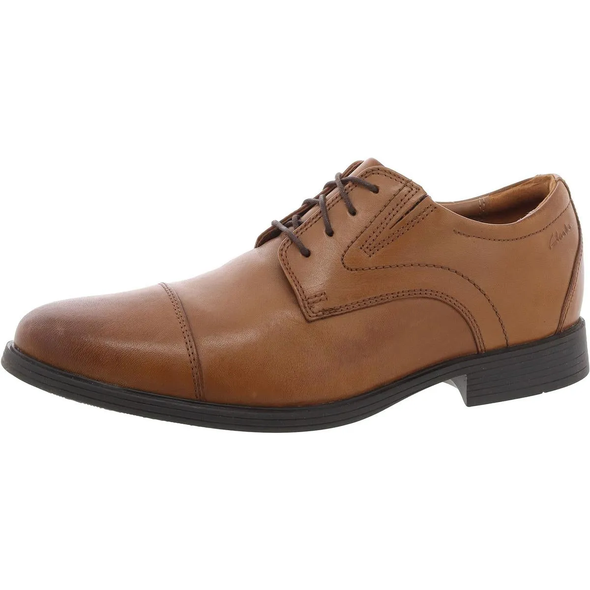 Mens Leather Toe-Cap Oxfords