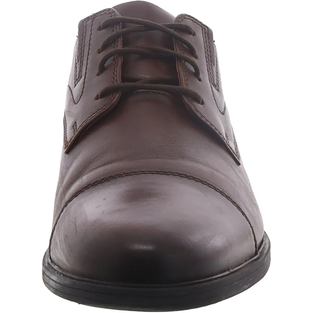 Mens Leather Toe-Cap Oxfords