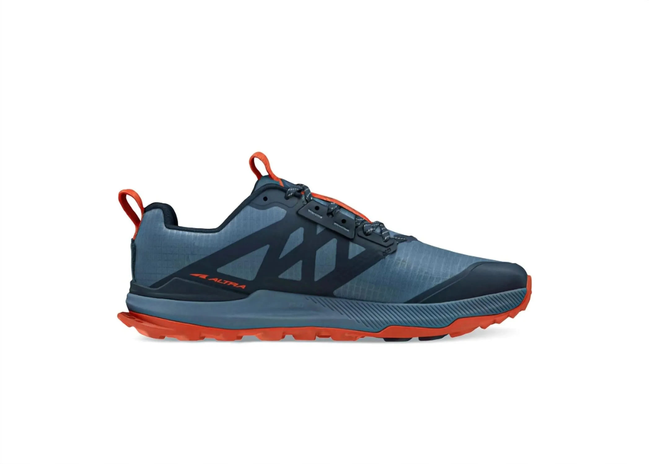Men's Lone Peak 8 Trail Running Shoes In Blue/orange