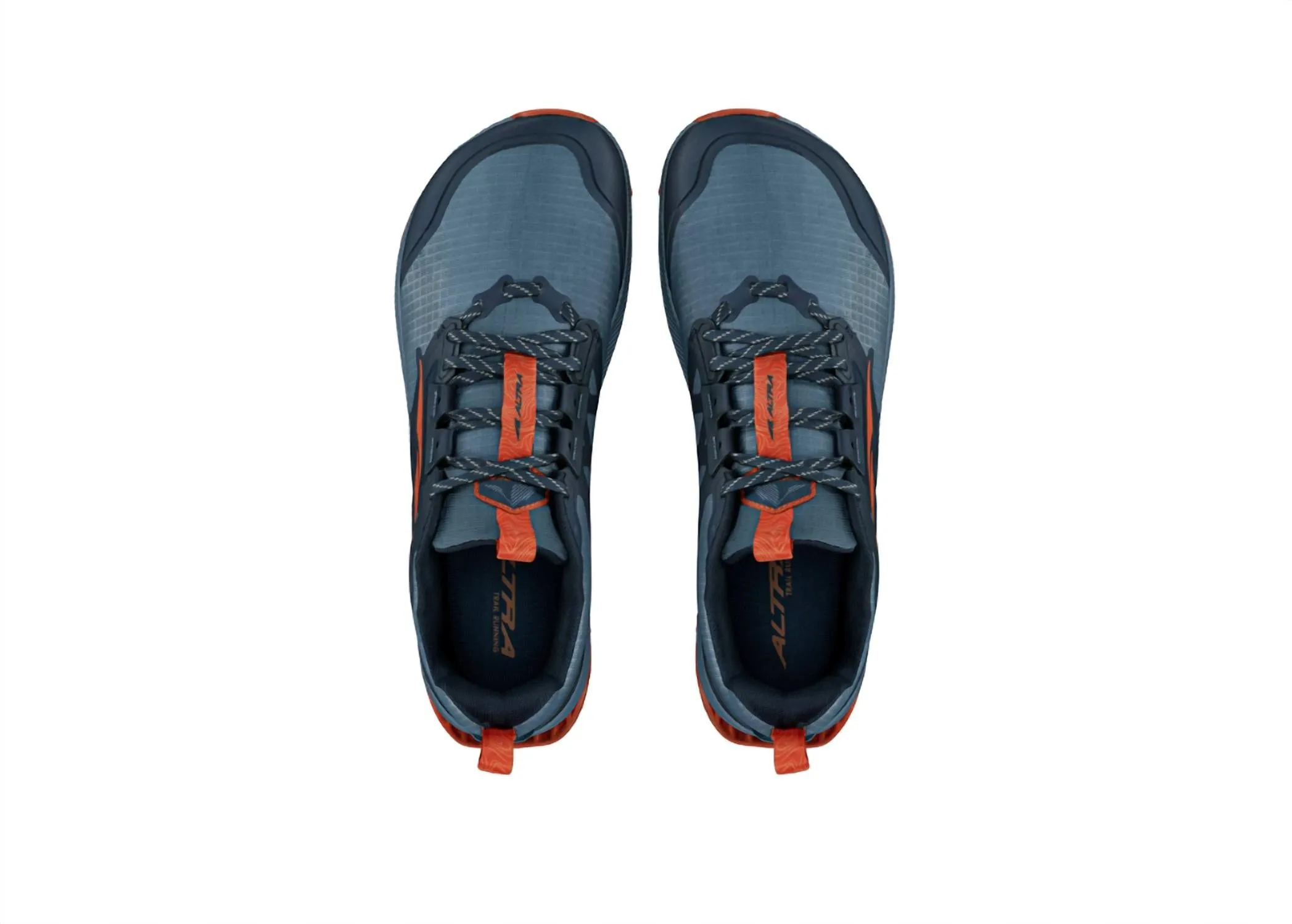 Men's Lone Peak 8 Trail Running Shoes In Blue/orange
