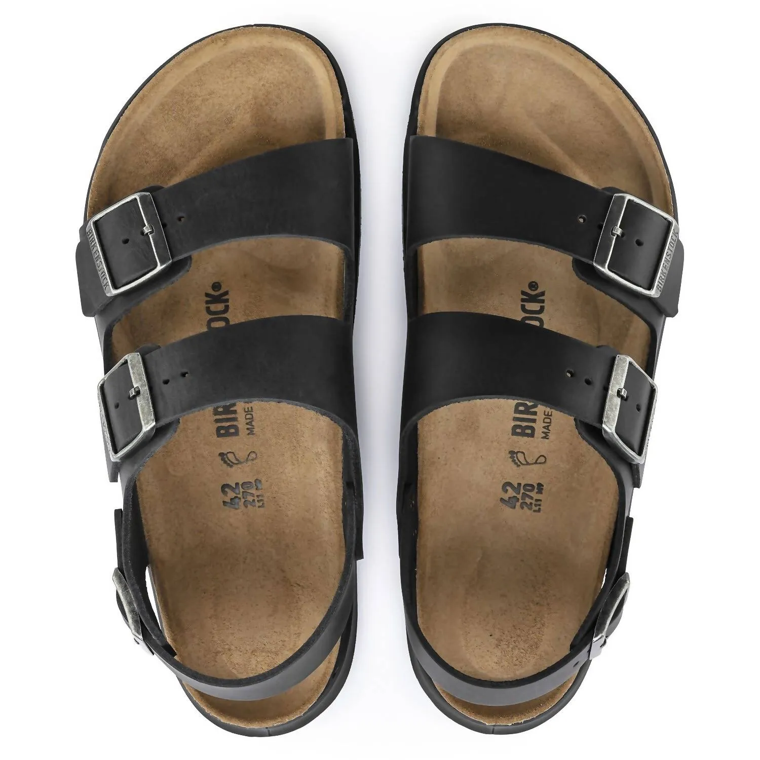 Men's Milano Rugged Sandal In Black Oiled