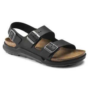 Men's Milano Rugged Sandal In Black Oiled