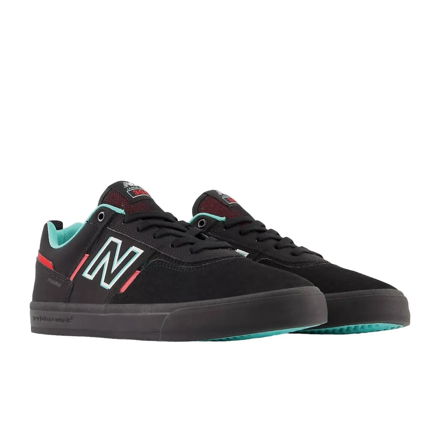 Men's Numeric Jamie Foy 306 Sneakers In Black Red Teal