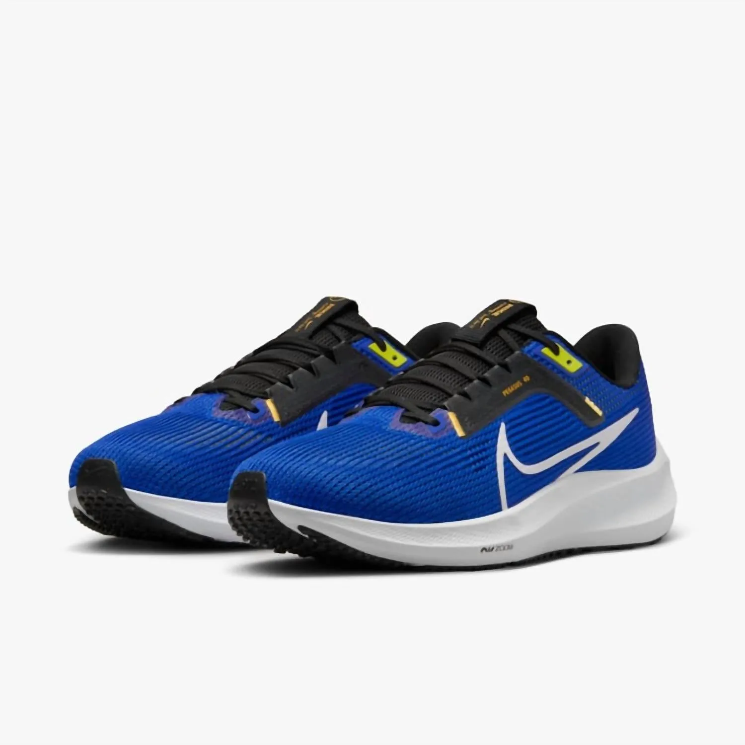 Men's Pegasus 40 Road Running Shoes In 401 Racer Blue/white-Black