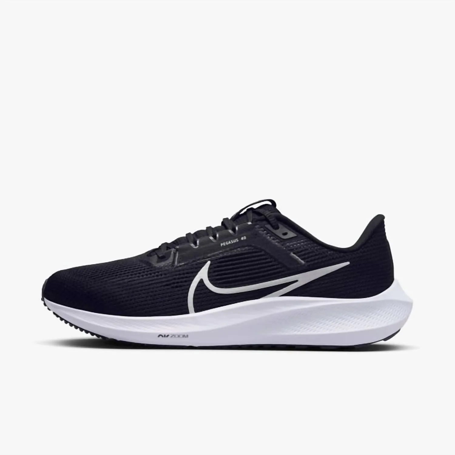 Men's Pegasus 40 Road Running Shoes In Black/white