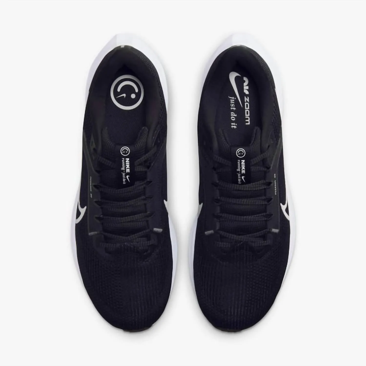 Men's Pegasus 40 Road Running Shoes In Black/white