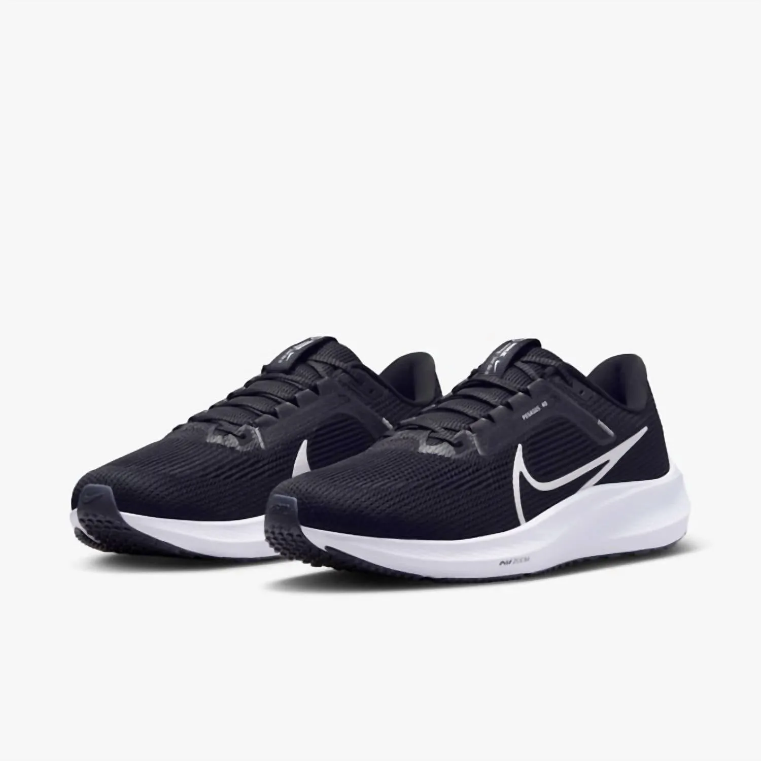 Men's Pegasus 40 Road Running Shoes In Black/white