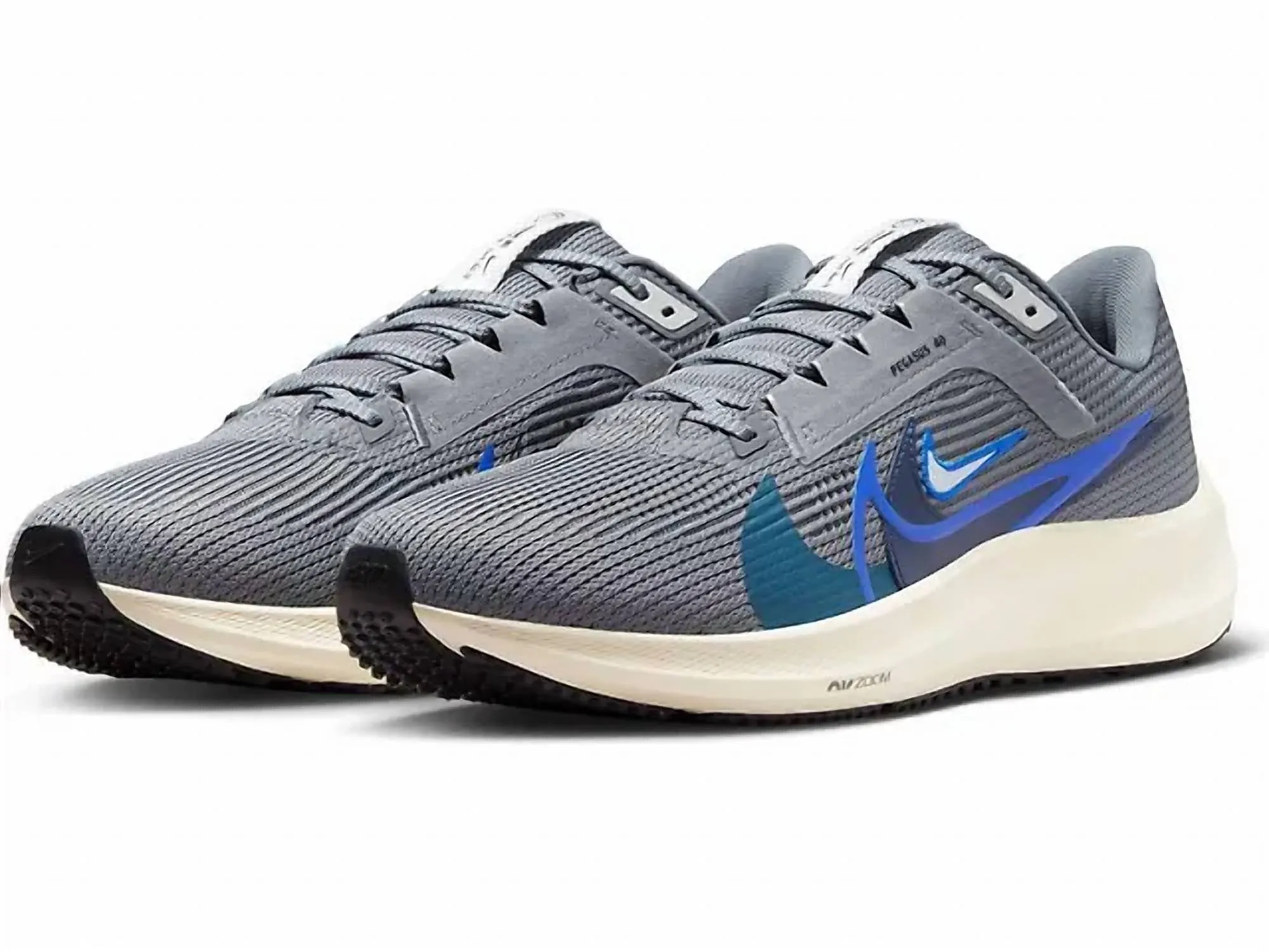 Men's Pegasus 40 Road Running Shoes In Premium 002 Smoke Grey/multi