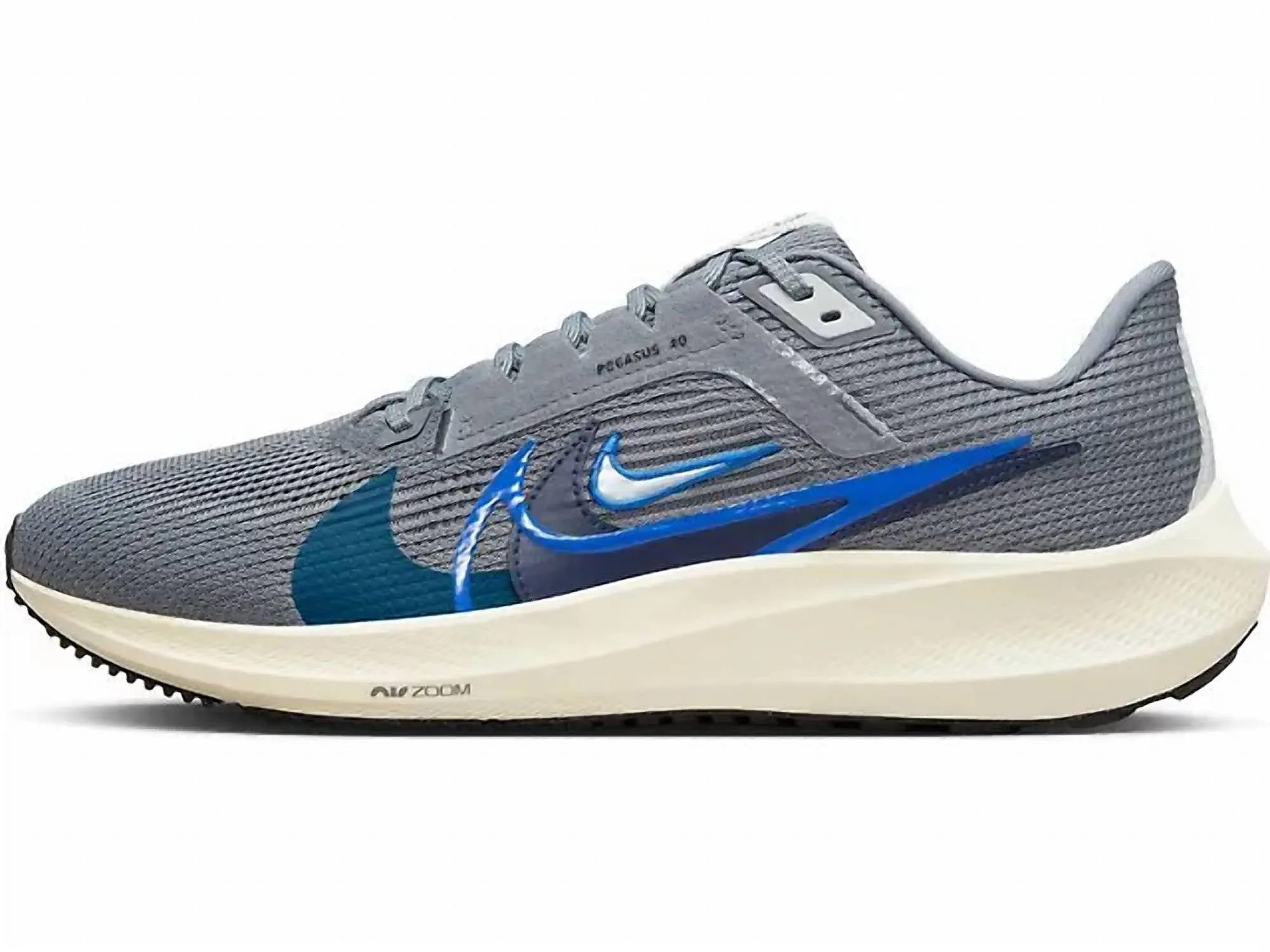 Men's Pegasus 40 Road Running Shoes In Premium 002 Smoke Grey/multi