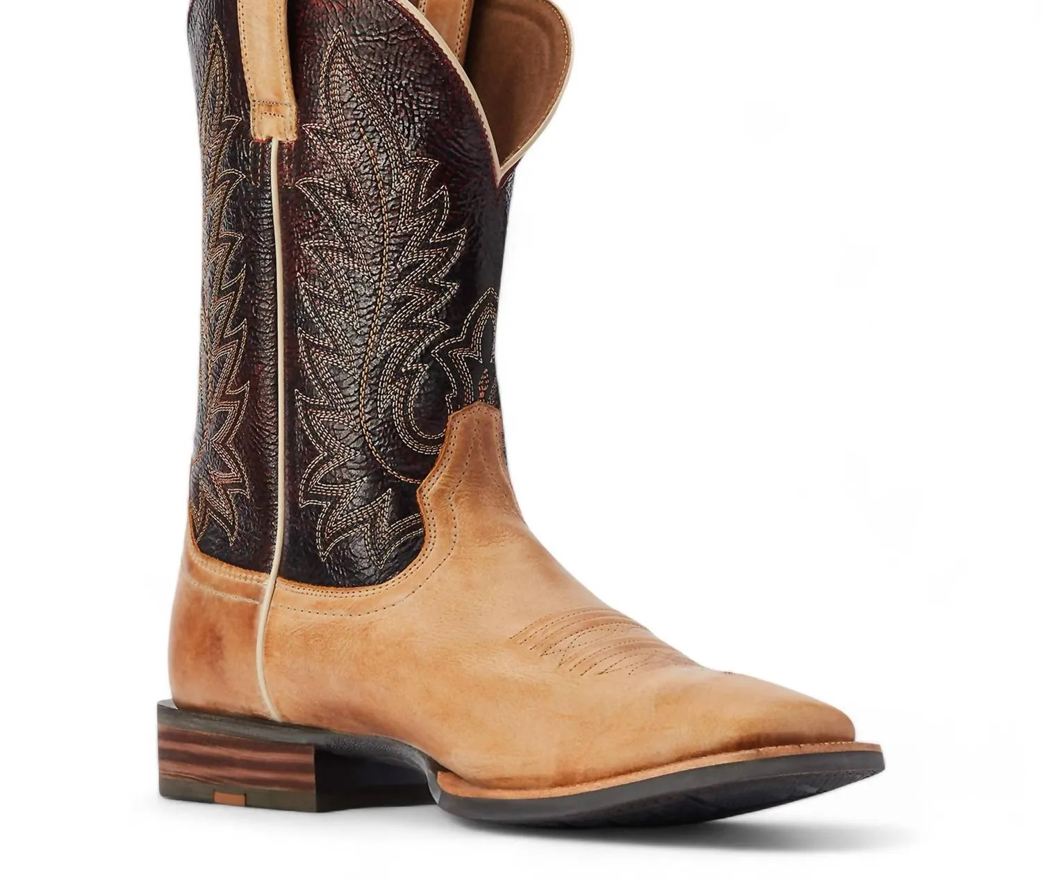 Men's Ridin High Western Boot In Desert Tan