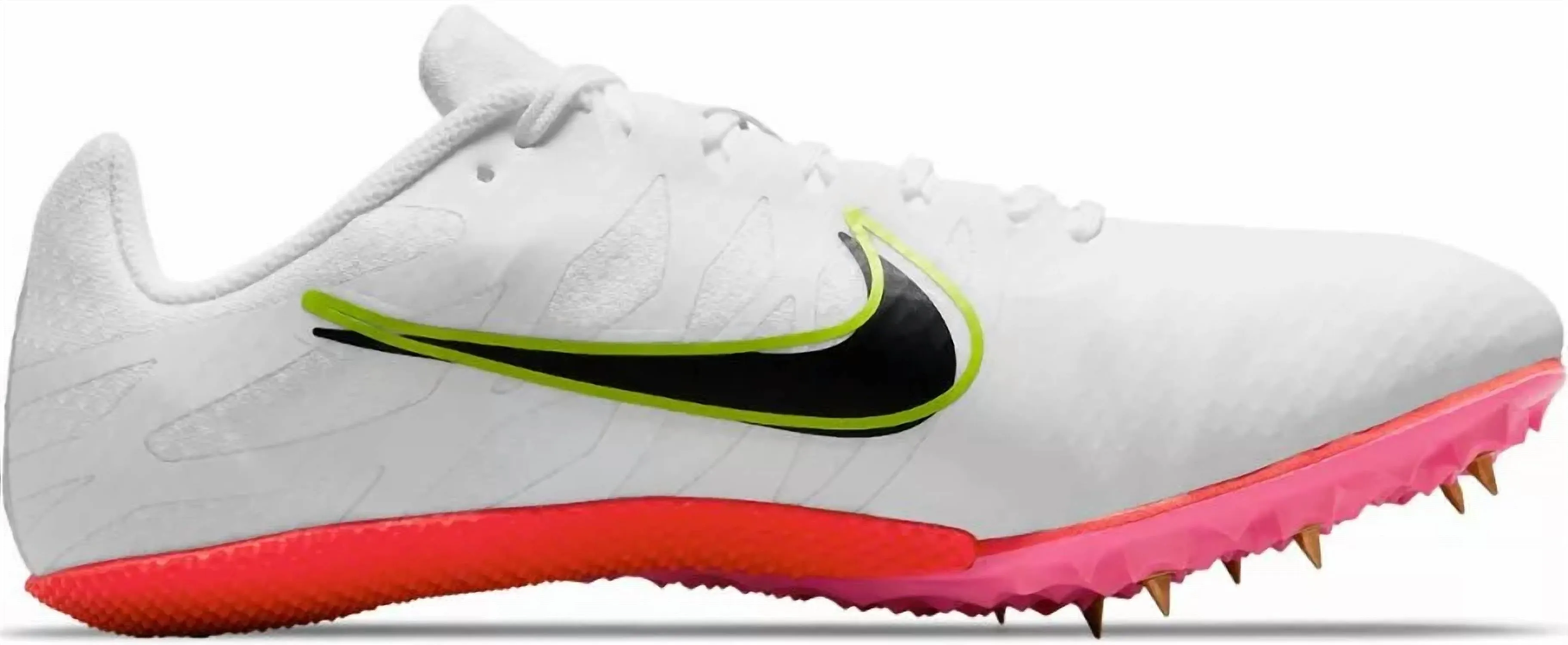 Men's Rival S 9 Track Shoes Spikes In White