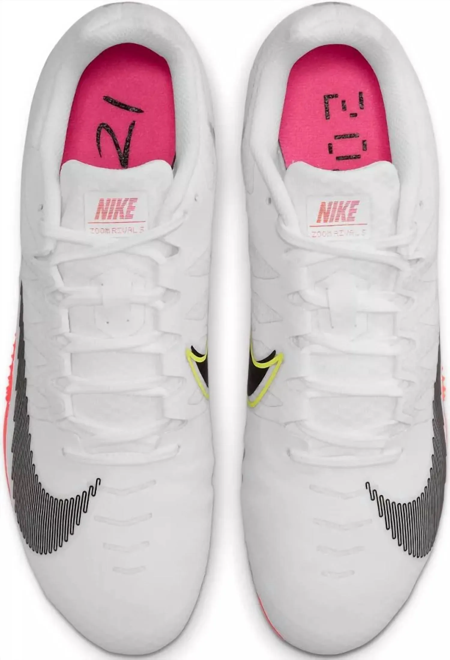 Men's Rival S 9 Track Shoes Spikes In White