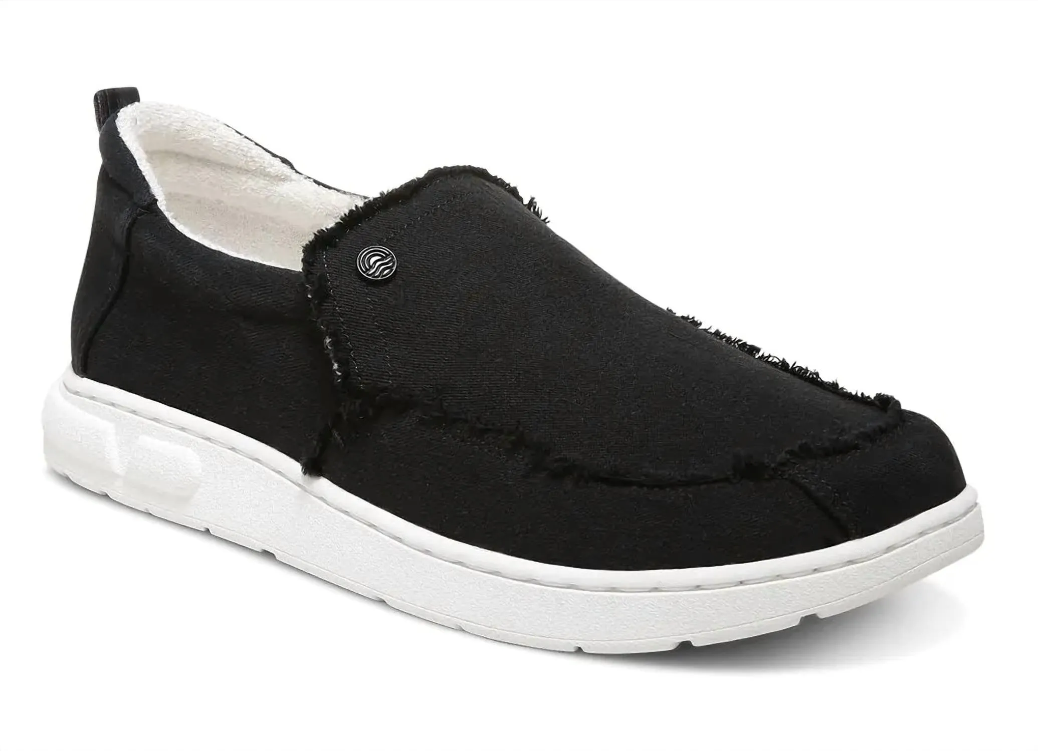 Men's Seaview Canvas Slip-On Shoes In Black