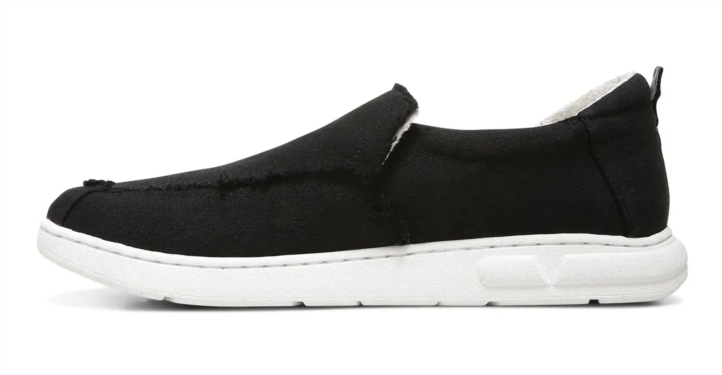 Men's Seaview Canvas Slip-On Shoes In Black