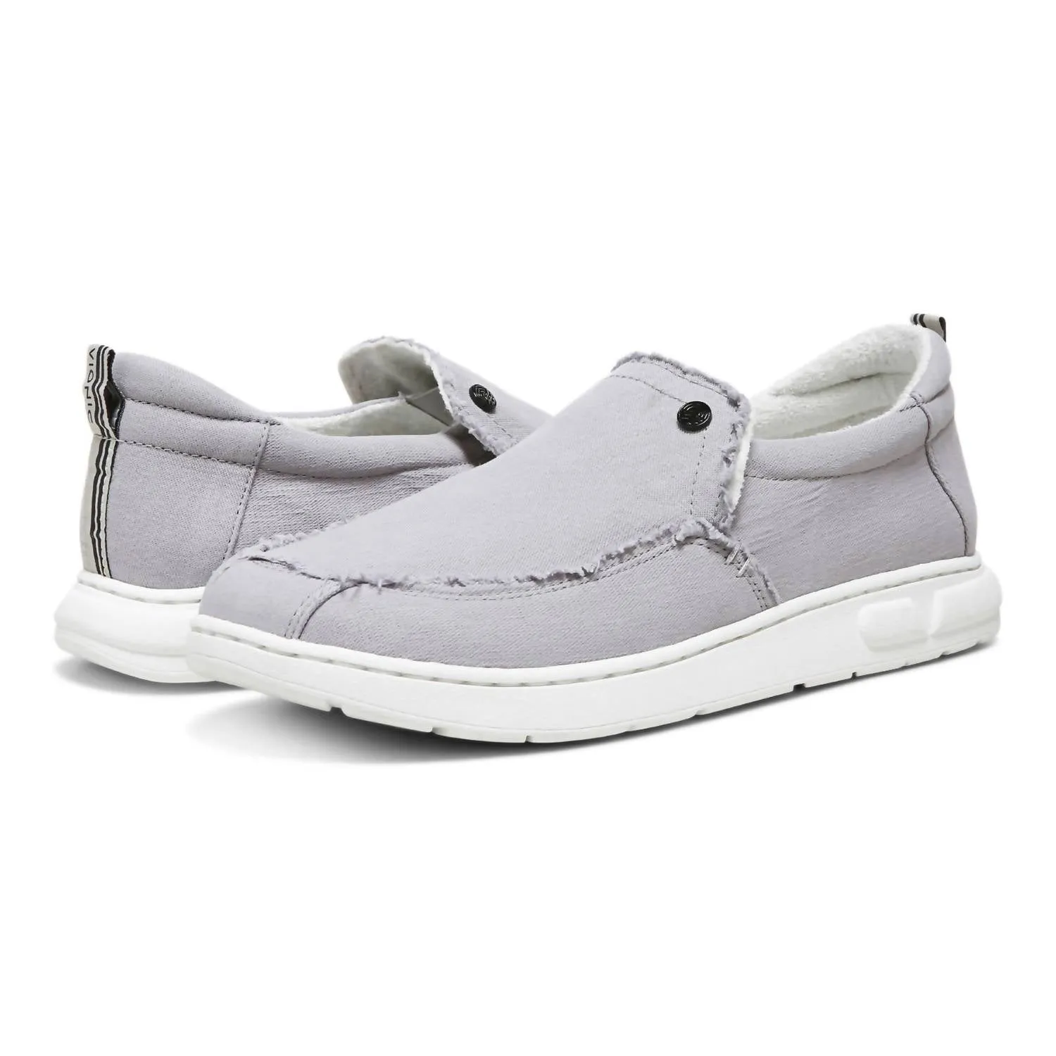 Men's Seaview Canvas Slip-On Shoes In Gray