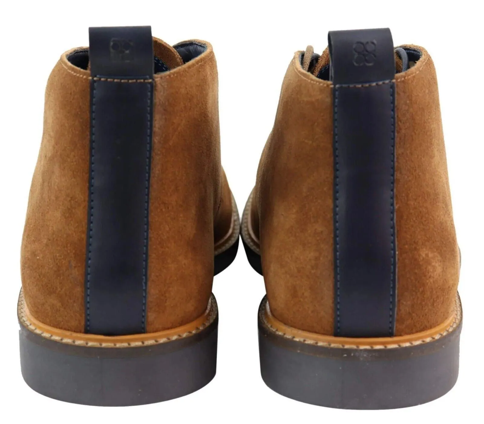 Mens Tan Suede Lace Up Chukka Boots