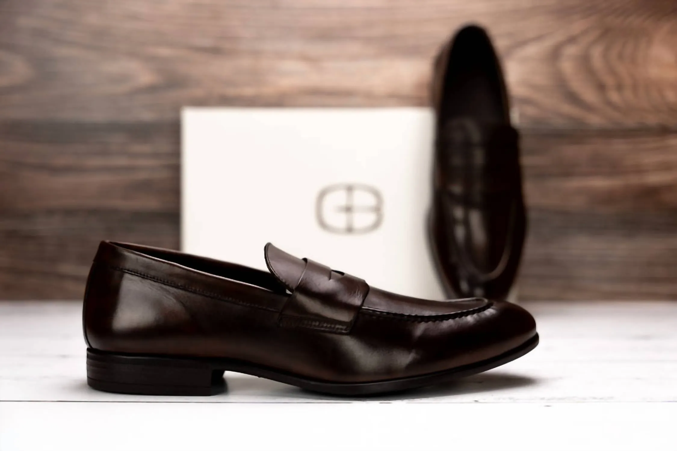 Men's The Cannon Penny Loafer In Chocolate