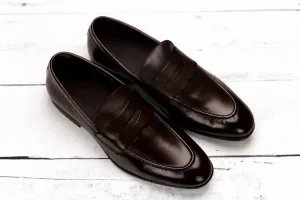 Men's The Cannon Penny Loafer In Chocolate