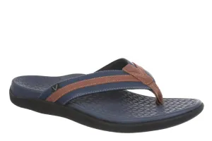 Men's Tide Ii Toe Post Sandal In In Navy Brown