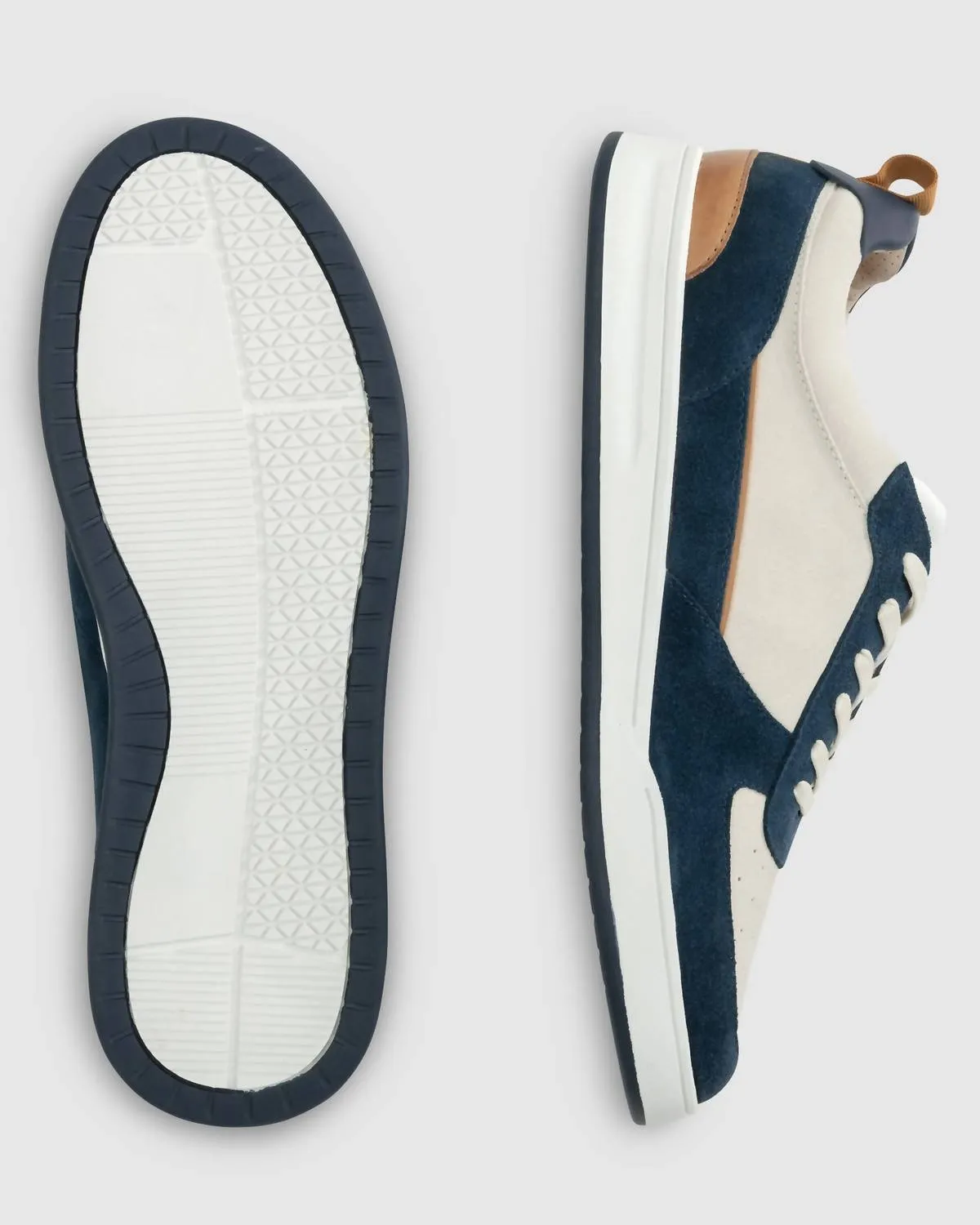 Men's Topspin Court Sneakers In Navy/white