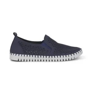 Men's Tulip Slip Ons In Navy