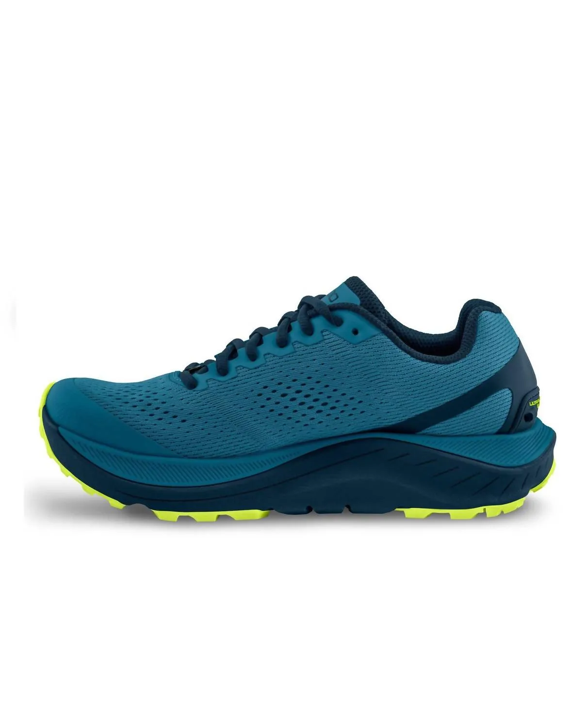 Men's Ultraventure 3 Cushioned Trail Running Shoes In Blue/lime