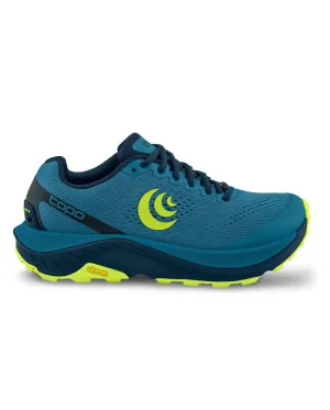 Men's Ultraventure 3 Cushioned Trail Running Shoes In Blue/lime