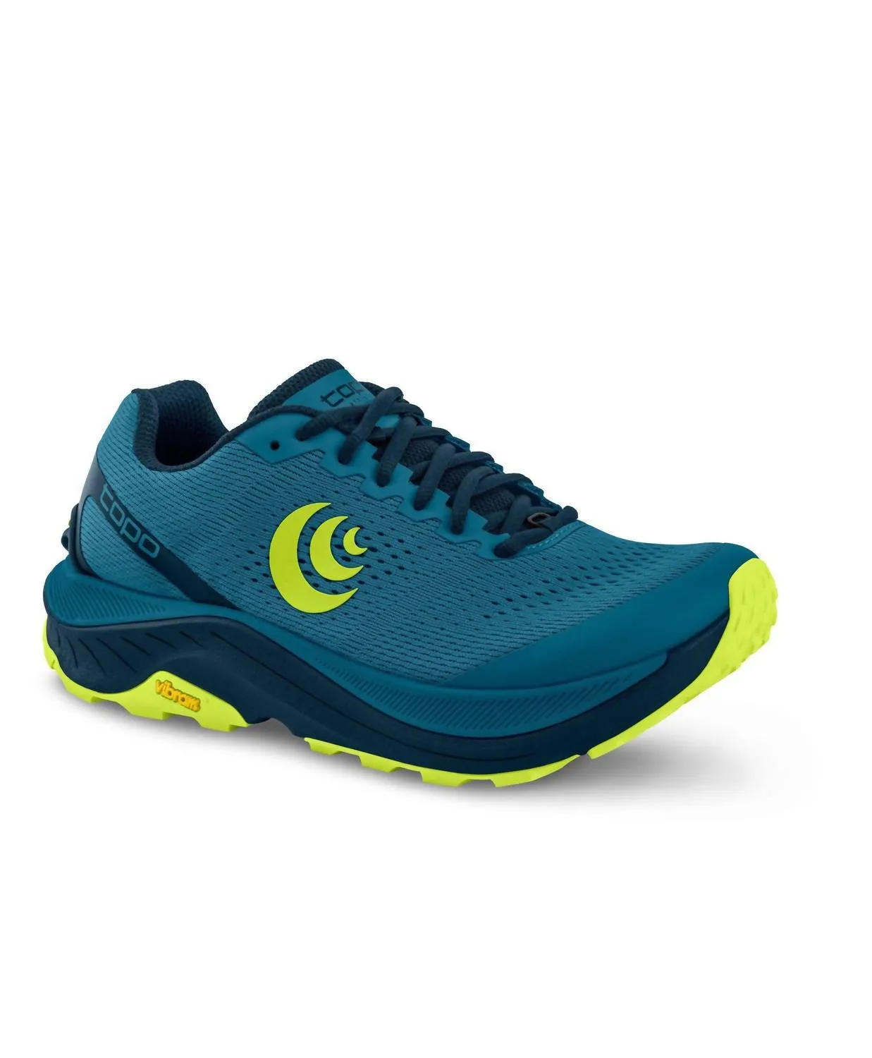 Men's Ultraventure 3 Cushioned Trail Running Shoes In Blue/lime