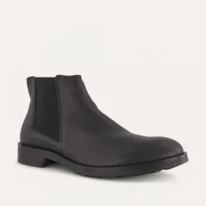 Men's Washington Chelsea Boots In Jet Black Leather