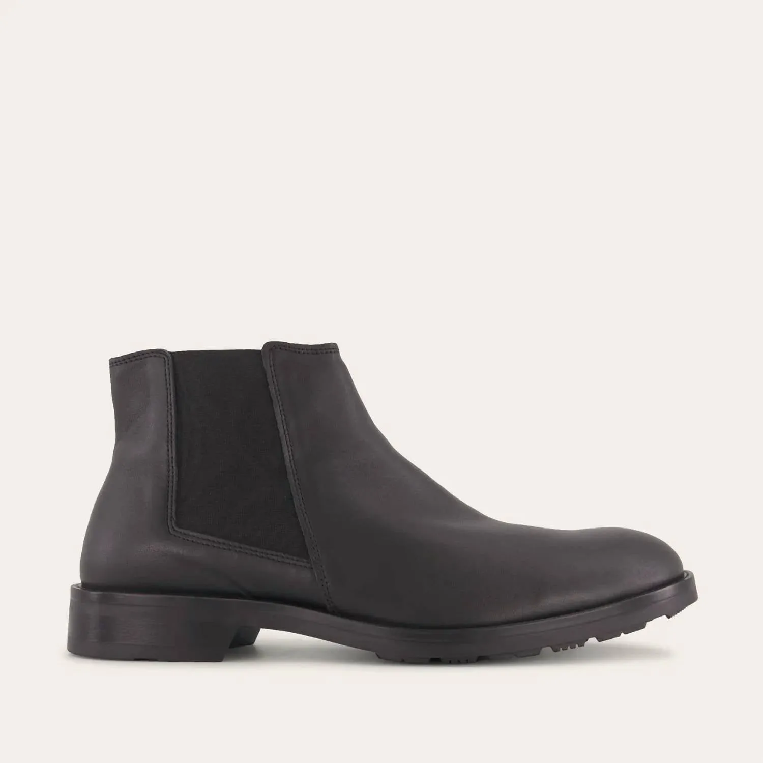 Men's Washington Chelsea Boots In Jet Black Leather