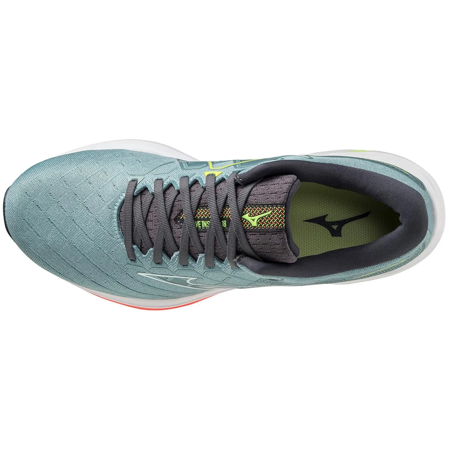 Men's Wave Inspire 18 Running Shoes In Smoke Blue/white