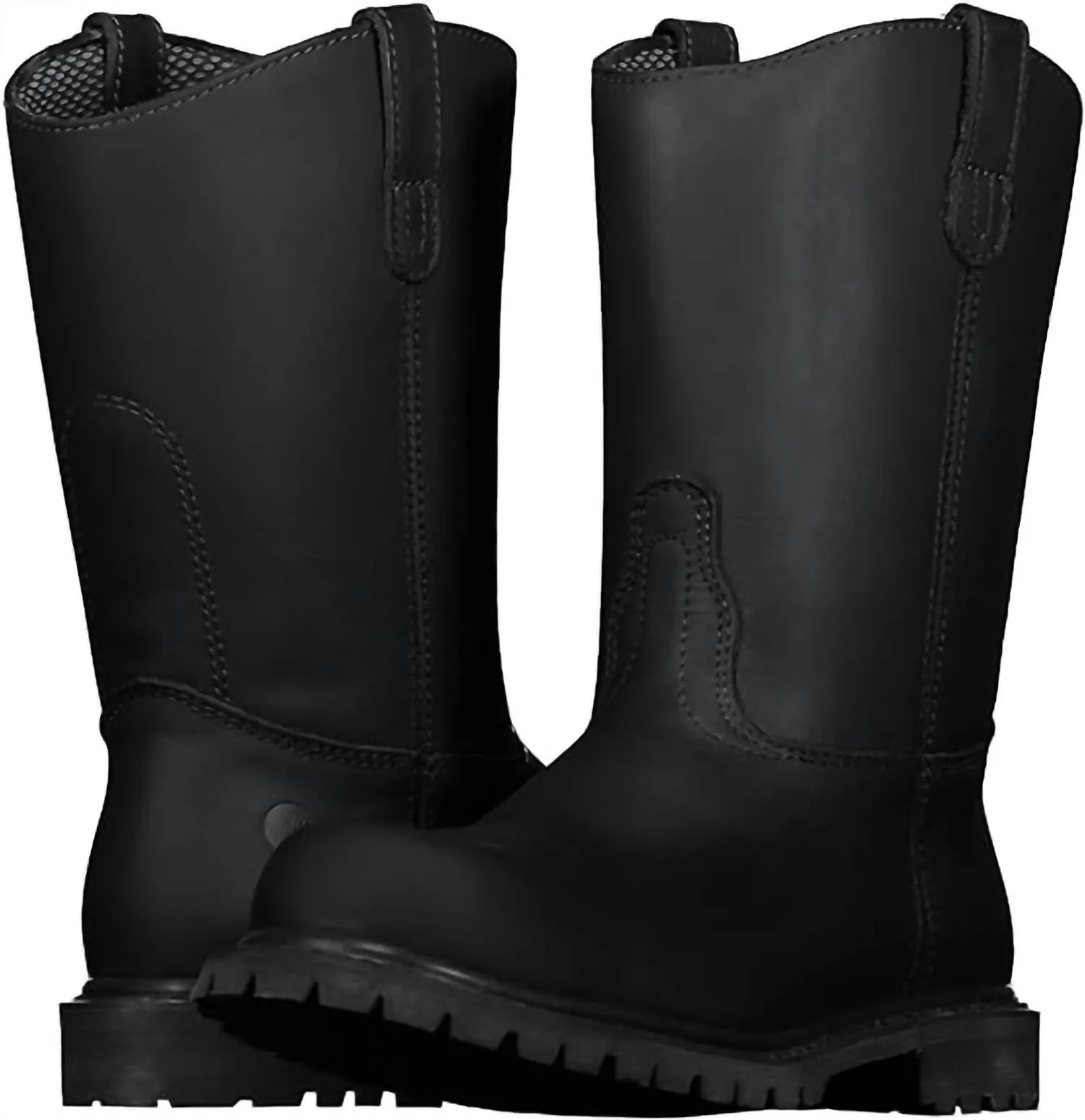Men's Wellington Steel Toe Work Boots In Black