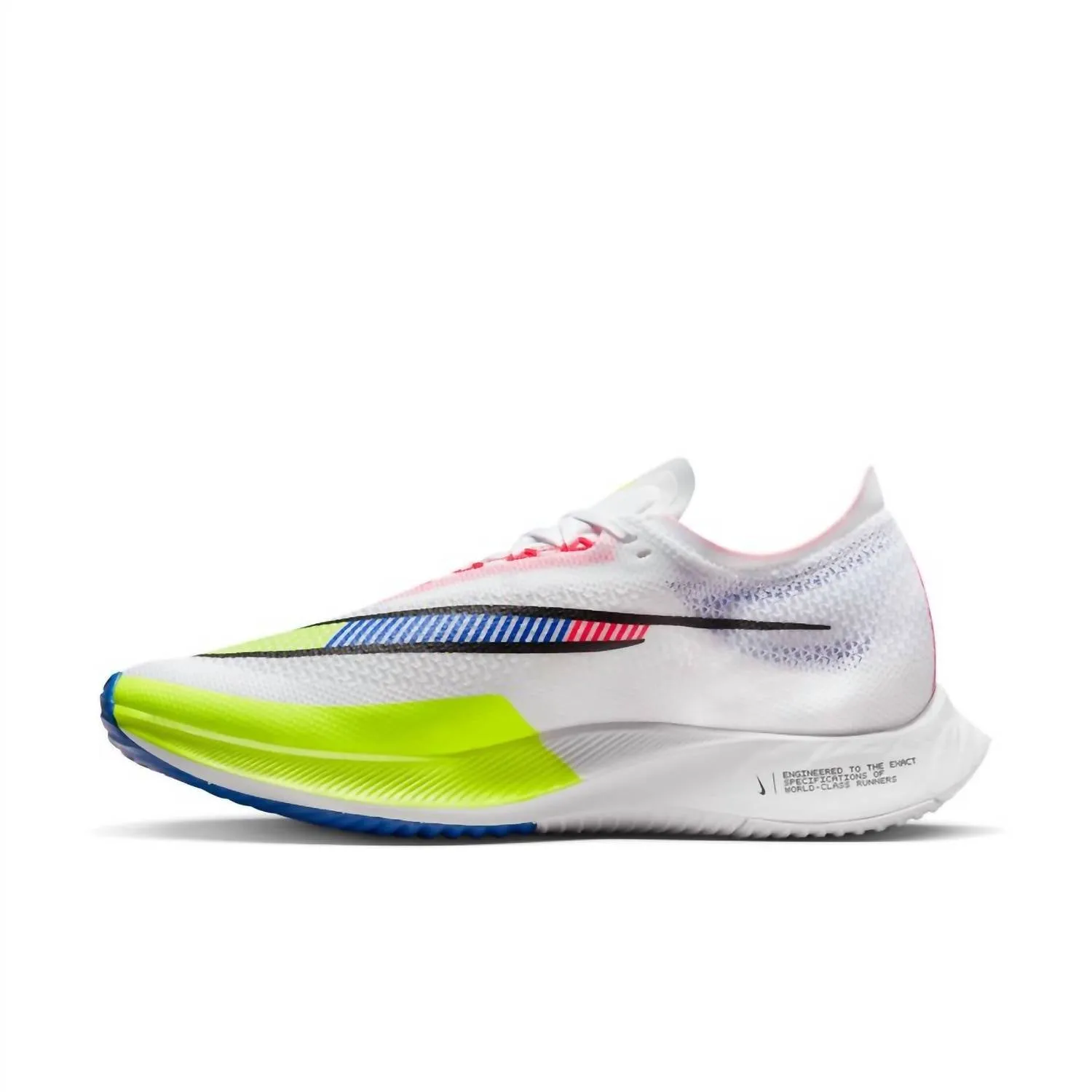 Men's Zoomx Streakfly Shoes In White/volt/racer Blue/black