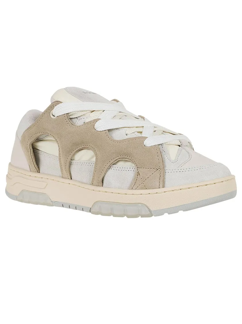Mesh And Suede Sneakers