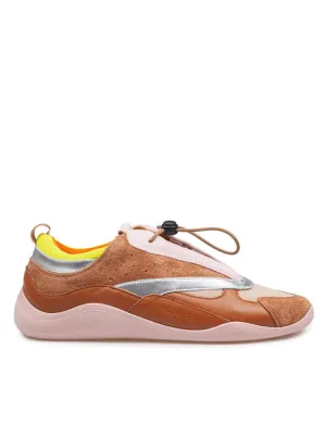Multicolor Split Leather Sneakers