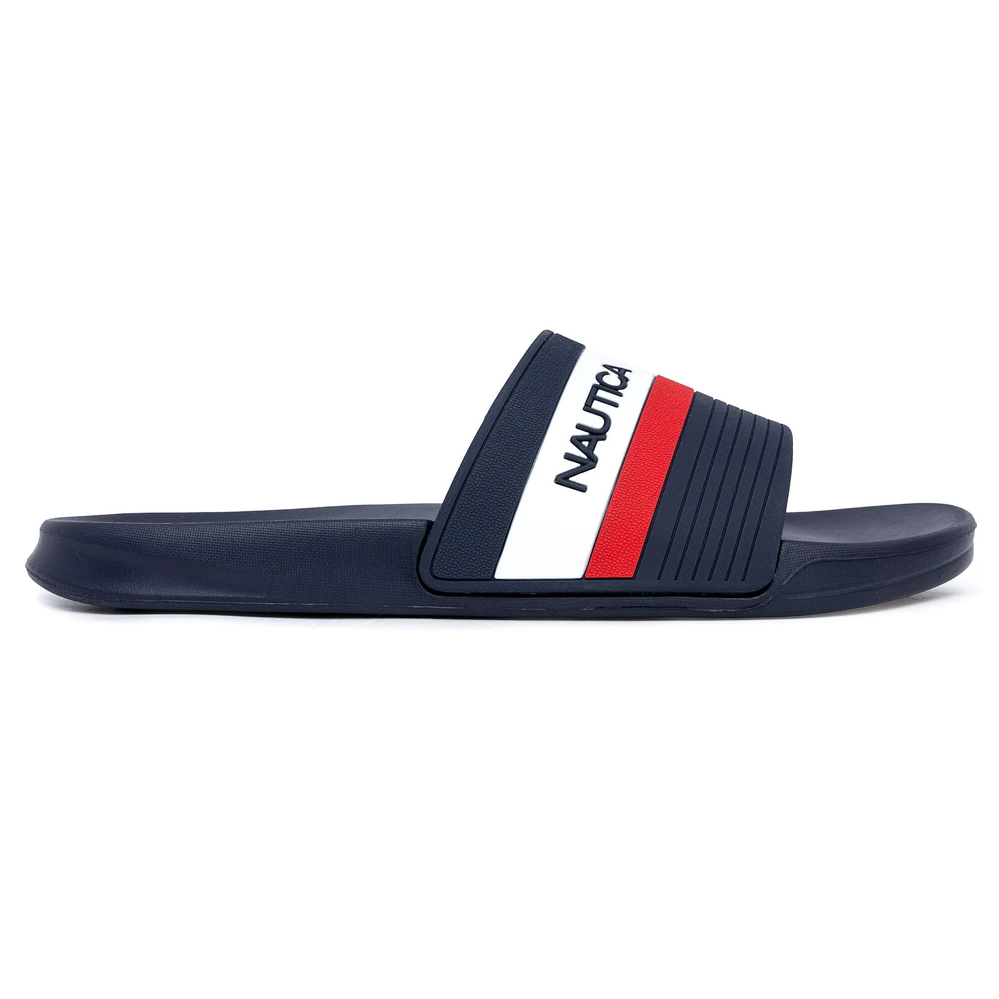 Nautica Mens Logo Slide Sandal