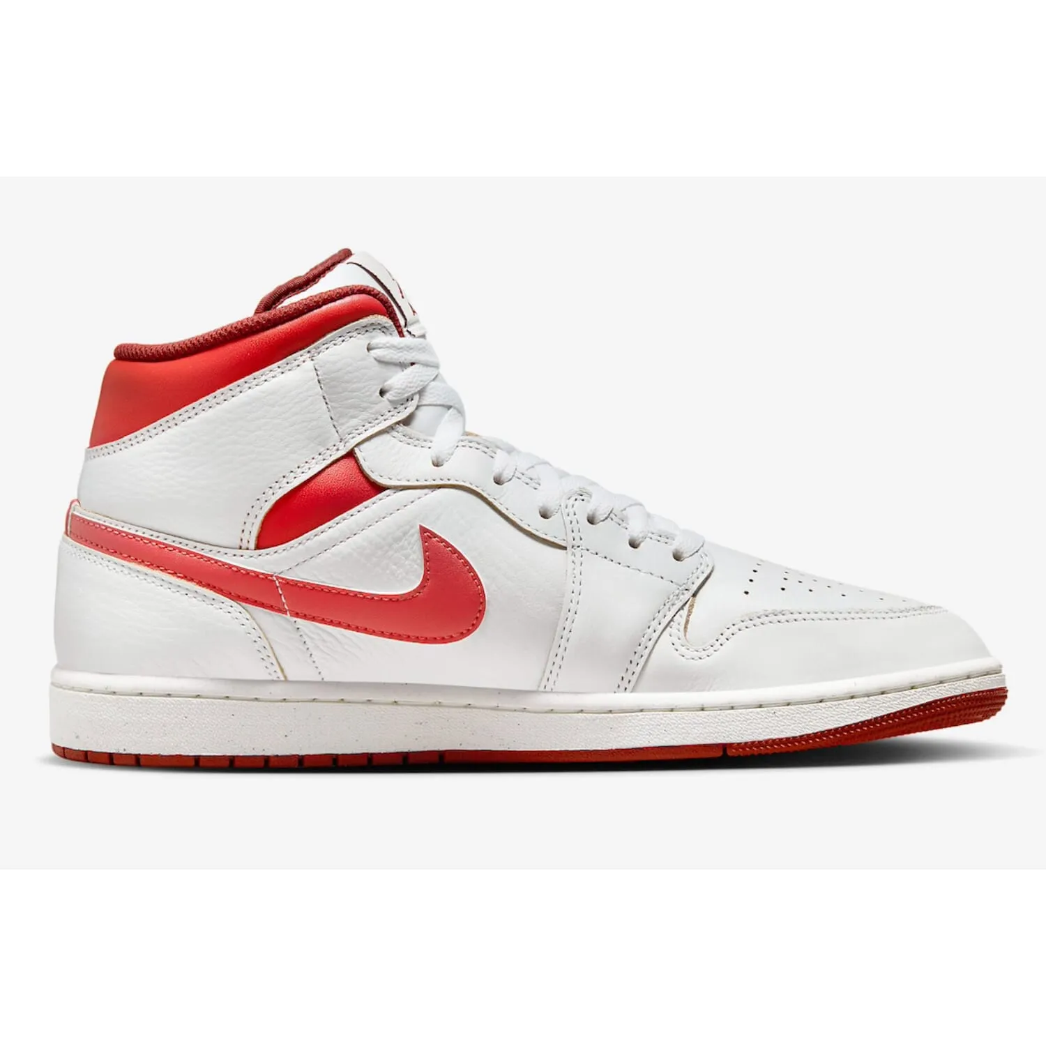Nike Air Jordan 1 Mid SE White/Lobster-Dune Red-Sail  FJ3458-160 Men's