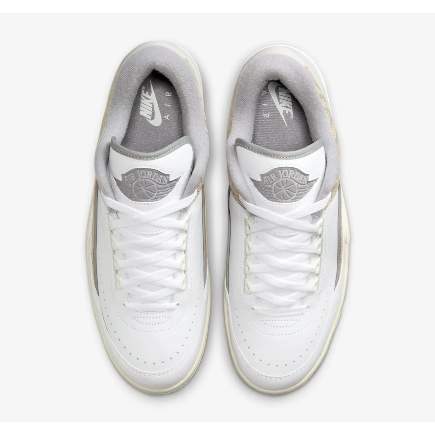 Nike Air Jordan 2 Retro Low White/Cement Grey-Sanddrift  DV9956-100 Men's