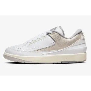 Nike Air Jordan 2 Retro Low White/Cement Grey-Sanddrift  DV9956-100 Men's